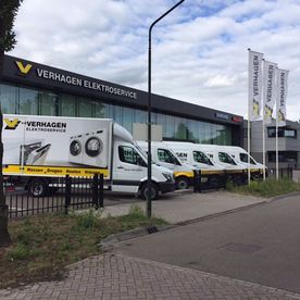Vanaf Verhagen Elektromotoren in Bladel is het nog geen 10 minuten rijden naar de Belgische grens;